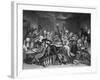 Scene in a Gaming House, Plate Vi from 'A Rake's Progress'-William Hogarth-Framed Giclee Print