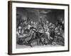 Scene in a Gaming House, Plate Vi from 'A Rake's Progress'-William Hogarth-Framed Giclee Print