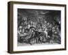 Scene in a Gaming House, Plate Vi from 'A Rake's Progress'-William Hogarth-Framed Giclee Print