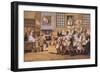 Scene in a London Coffee House, English School, circa 1695-null-Framed Giclee Print