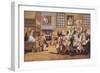 Scene in a London Coffee House, English School, circa 1695-null-Framed Giclee Print