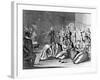 Scene in a Madhouse, from a Rake's Progress-William Hogarth-Framed Giclee Print