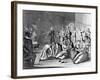 Scene in a Madhouse, from a Rake's Progress-William Hogarth-Framed Giclee Print