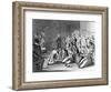 Scene in a Madhouse, from a Rake's Progress-William Hogarth-Framed Giclee Print