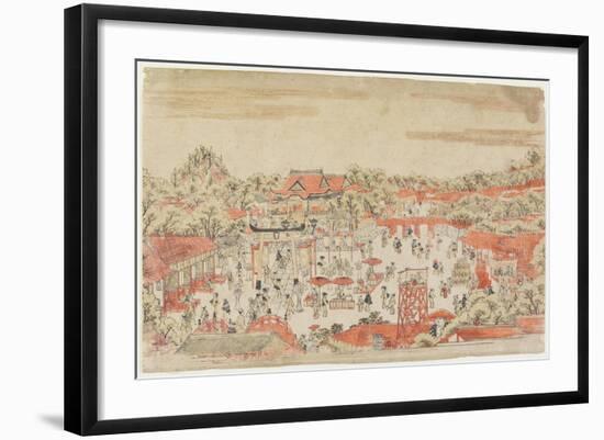 Scene in a Shrine Ground, C. 1764-1782-Utagawa Toyoharu-Framed Giclee Print