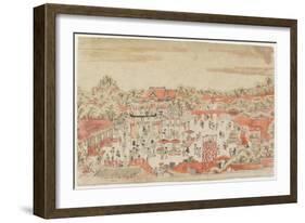 Scene in a Shrine Ground, C. 1764-1782-Utagawa Toyoharu-Framed Giclee Print