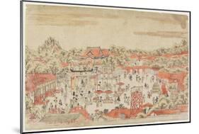 Scene in a Shrine Ground, C. 1764-1782-Utagawa Toyoharu-Mounted Giclee Print