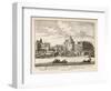 Scene in Amsterdam: Boats on the City's Waterways-P. Schenck-Framed Art Print