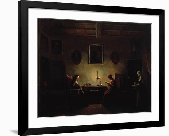 Scene in an Interior, 19th Century-Francois-Marius Granet-Framed Giclee Print