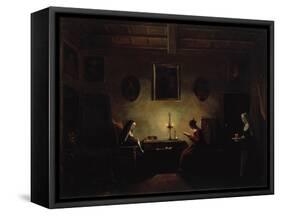 Scene in an Interior, 19th Century-Francois-Marius Granet-Framed Stretched Canvas