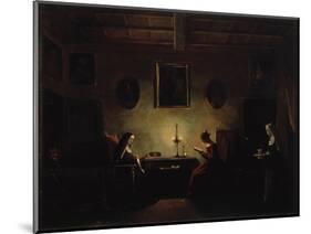 Scene in an Interior, 19th Century-Francois-Marius Granet-Mounted Giclee Print