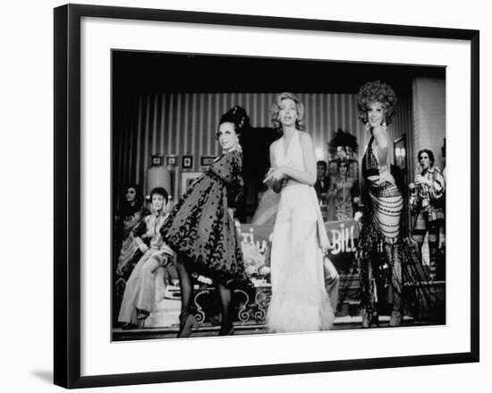 Scene in "Applause," Staring Lauren Bacall-John Dominis-Framed Premium Photographic Print