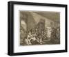 Scene in Bedlam Asylum-William Hogarth-Framed Art Print