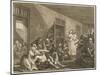 Scene in Bedlam Asylum-William Hogarth-Mounted Art Print