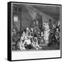 Scene in Bedlam, Plate Viii, from a Rake's Progress-William Hogarth-Framed Stretched Canvas