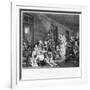 Scene in Bedlam, Plate Viii, from a Rake's Progress-William Hogarth-Framed Giclee Print