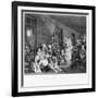 Scene in Bedlam, Plate Viii, from a Rake's Progress-William Hogarth-Framed Giclee Print