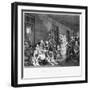 Scene in Bedlam, Plate Viii, from a Rake's Progress-William Hogarth-Framed Giclee Print