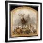 Scene in Braemar - Highland Deer-Edwin Henry Landseer-Framed Giclee Print