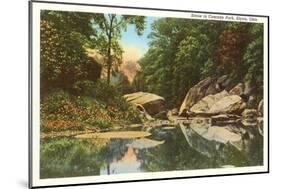 Scene in Cascade Park, Elyria, Ohio-null-Mounted Art Print