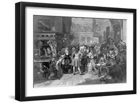 Scene in Change Alley During the South Sea Bubble, 1853-Edward Matthew Ward-Framed Giclee Print