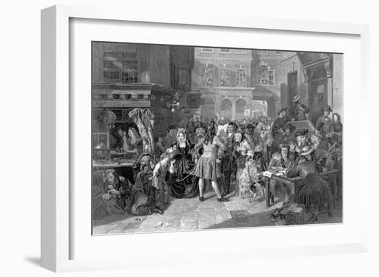 Scene in Change Alley During the South Sea Bubble, 1853-Edward Matthew Ward-Framed Giclee Print