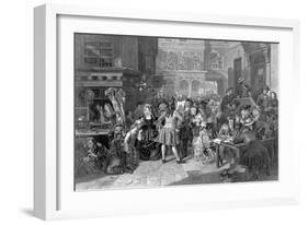 Scene in Change Alley During the South Sea Bubble, 1853-Edward Matthew Ward-Framed Giclee Print