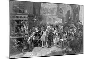 Scene in Change Alley During the South Sea Bubble, 1853-Edward Matthew Ward-Mounted Giclee Print