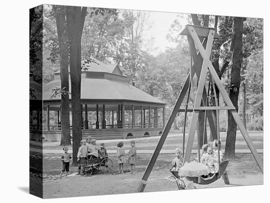 Scene in Clark Park, Detroit, Mich.-null-Stretched Canvas