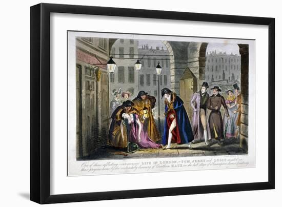 Scene in Covent Garden, Westminster, London, 1830-Isaac Robert Cruikshank-Framed Giclee Print