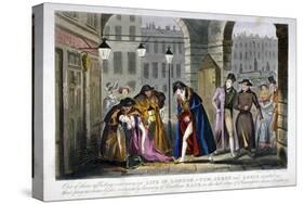 Scene in Covent Garden, Westminster, London, 1830-Isaac Robert Cruikshank-Stretched Canvas