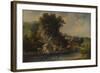 'Scene in Dovedale, Derbyshire', 1836, (1938)-Alfred Vickers-Framed Giclee Print