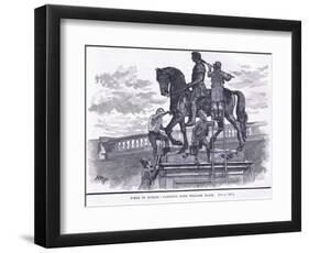 Scene in Dublin: Painting King William Black-Henry Marriott Paget-Framed Giclee Print