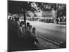 Scene in Front of Clinton High School on the First Day of Intergration-null-Mounted Photographic Print