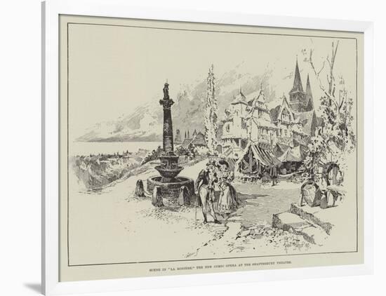 Scene in La Rosiere, the New Comic Opera at the Shaftesbury Theatre-Herbert Railton-Framed Giclee Print