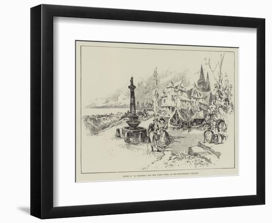 Scene in La Rosiere, the New Comic Opera at the Shaftesbury Theatre-Herbert Railton-Framed Giclee Print