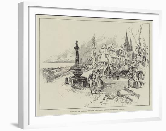 Scene in La Rosiere, the New Comic Opera at the Shaftesbury Theatre-Herbert Railton-Framed Giclee Print