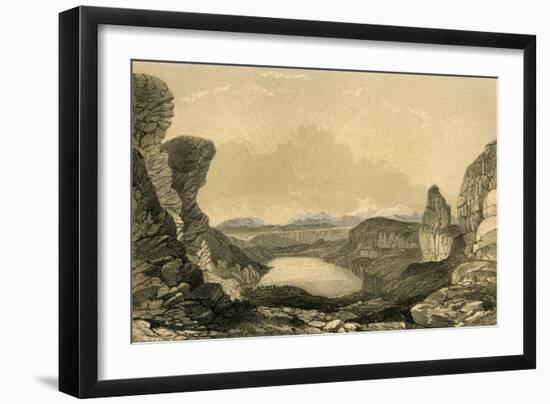 Scene in Mongolia-null-Framed Art Print