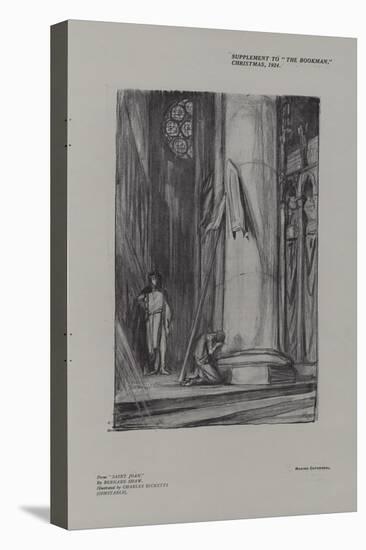 Scene in Rheims Cathedral from Saint Joan-Charles Ricketts-Stretched Canvas