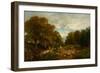 Scene in Sussex, 1867 (Oil on Canvas)-Francesco Vinea-Framed Giclee Print