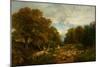 Scene in Sussex, 1867 (Oil on Canvas)-Francesco Vinea-Mounted Giclee Print