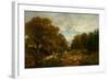 Scene in Sussex, 1867 (Oil on Canvas)-Francesco Vinea-Framed Giclee Print