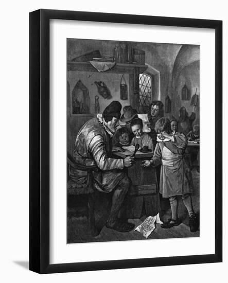 Scene in the Classroom of a Dutch School-C Carter-Framed Art Print