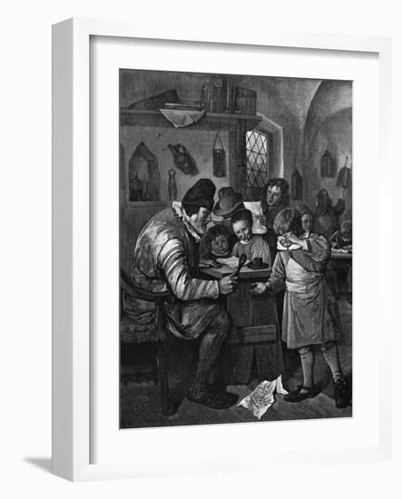 Scene in the Classroom of a Dutch School-C Carter-Framed Art Print