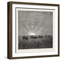 Scene in the Desert of Gobi-null-Framed Giclee Print