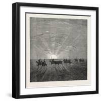 Scene in the Desert of Gobi-null-Framed Giclee Print