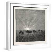 Scene in the Desert of Gobi-null-Framed Giclee Print