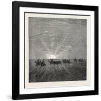 Scene in the Desert of Gobi-null-Framed Giclee Print