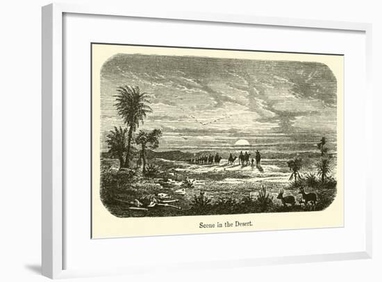 Scene in the Desert-null-Framed Giclee Print