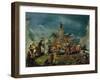 Scene in the Garden of a Serraglio, Ca 1743-Giovanni Antonio Guardi-Framed Giclee Print